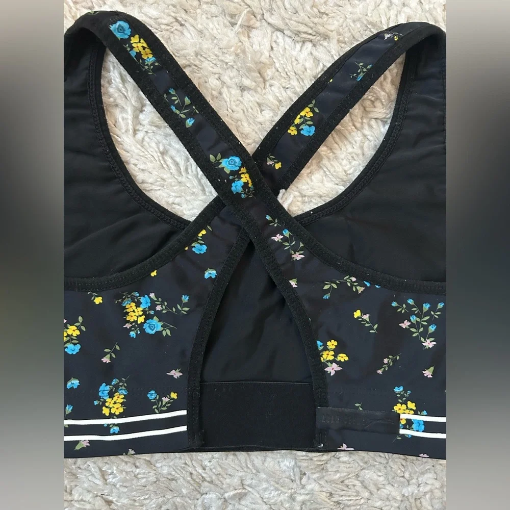 Adam Selman Cross-Back Floral Sports Bra - Picture 6 of 14